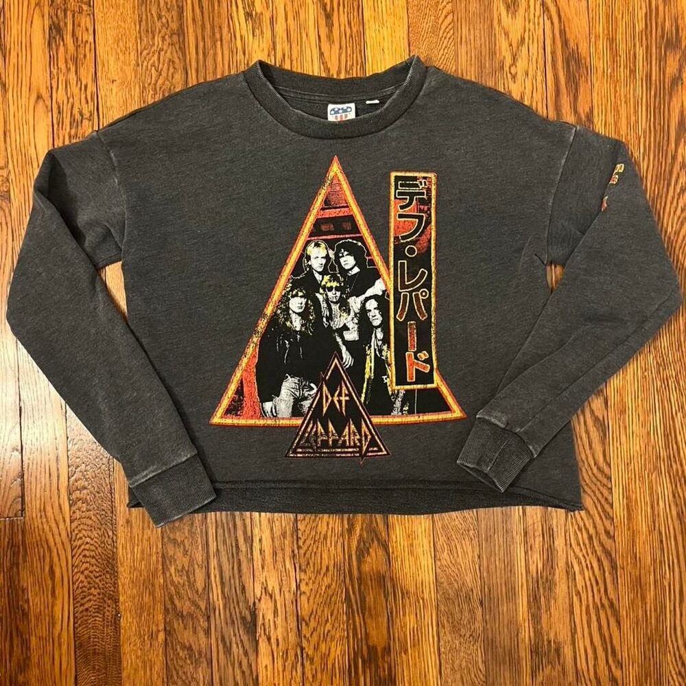 Junk-food Women's Def Leppard Japanese Sweatshirt